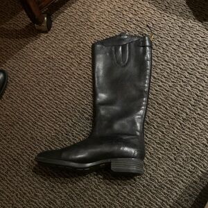 Sam Edelman Black Leather Riding Boots